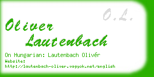 oliver lautenbach business card