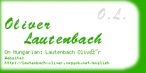 oliver lautenbach business card